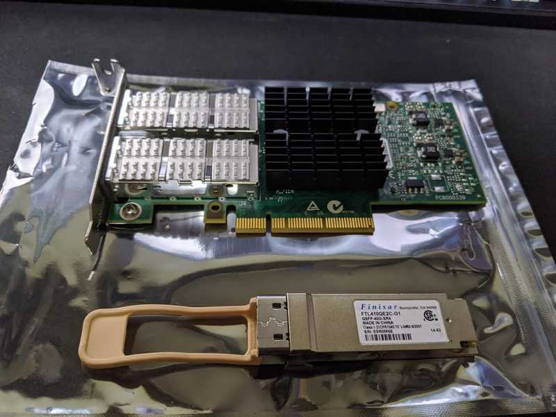 Mellanox ConnectX-3 + QSFP+ transceiver