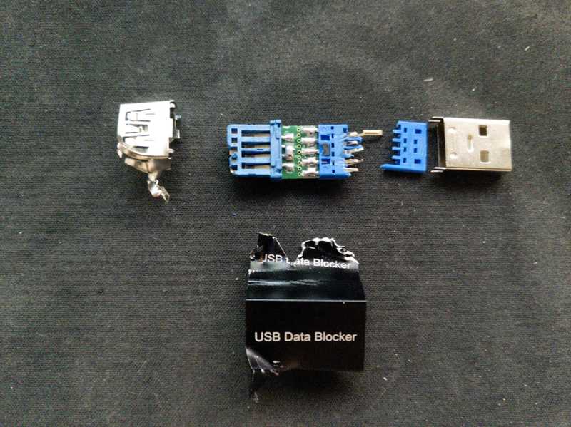 Close up of dismantled Dongle